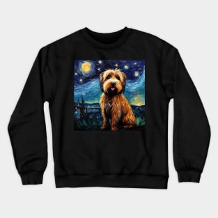 Briard French Shepherd Night Crewneck Sweatshirt